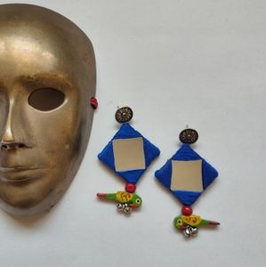 Parrot Mirror Earrings